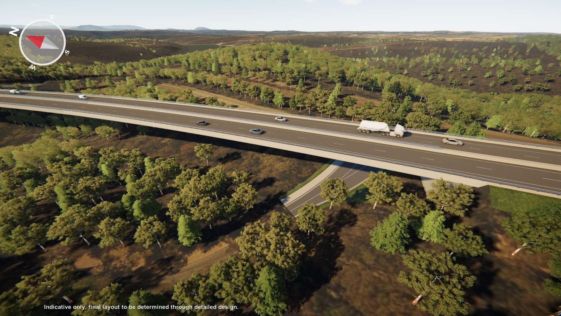 still of a highway in australia