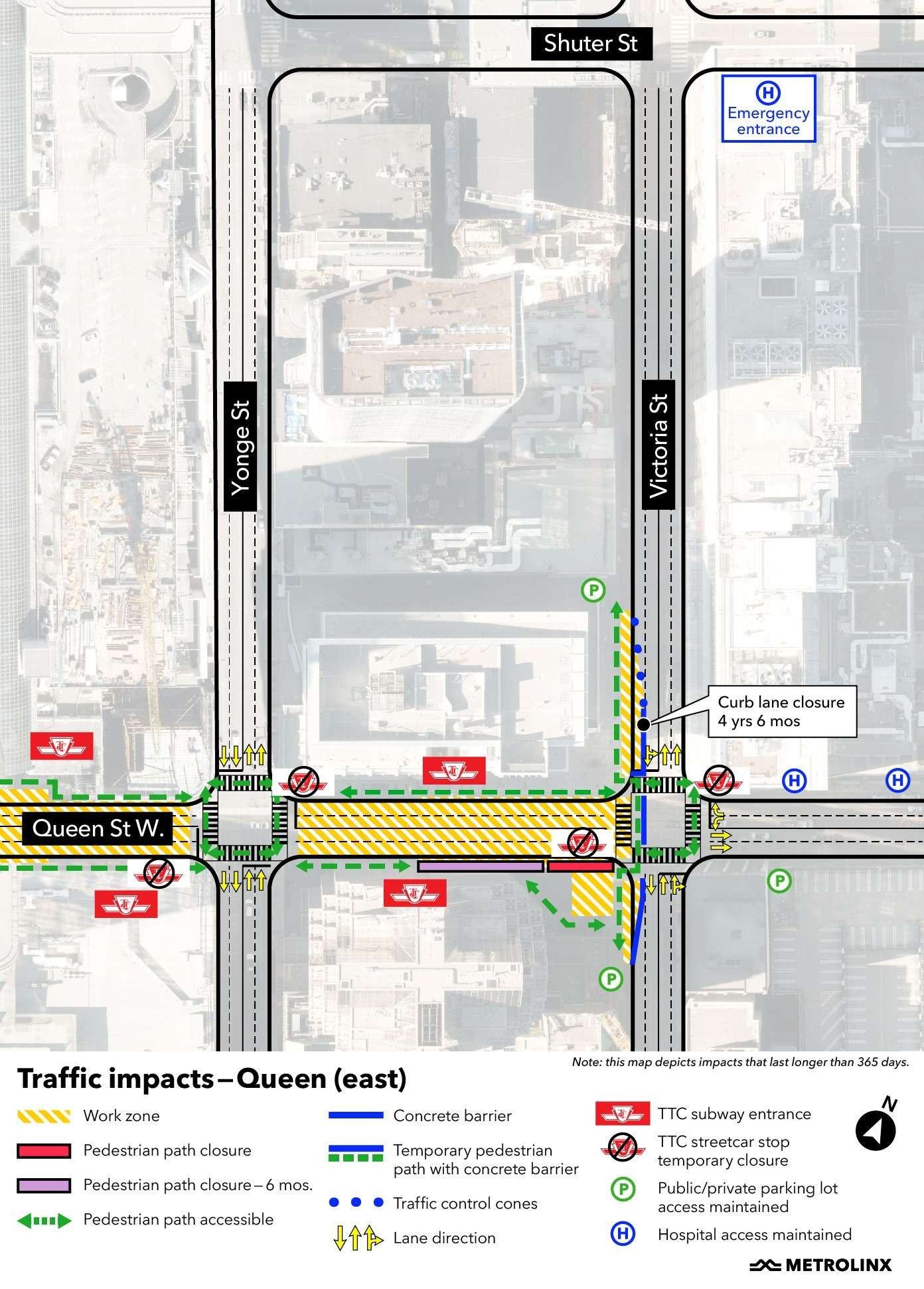 Construction Traffic Impact - Queen Station East