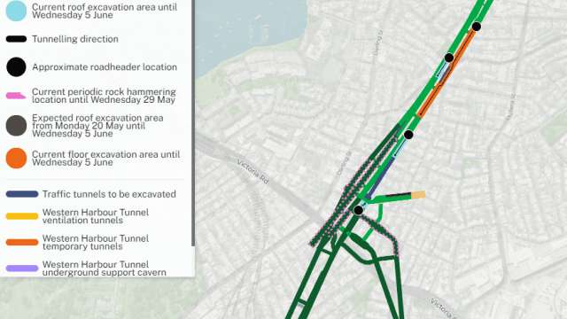 Western Harbour Tunnel Stage 1 - weekly tunnelling update - Rozelle and Balmain | 17 May 2024 news post