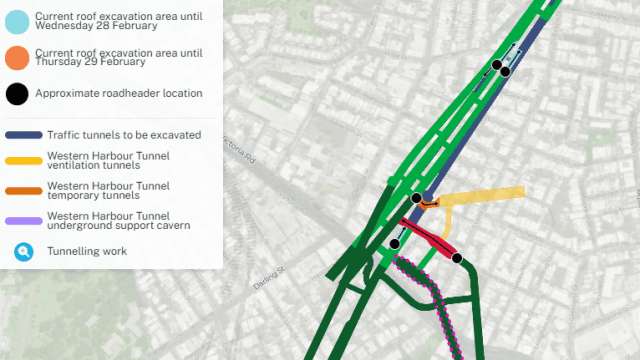 Western Harbour Tunnel Stage 1 - weekly tunnelling update - Rozelle and Balmain | 2 February 2024 news post