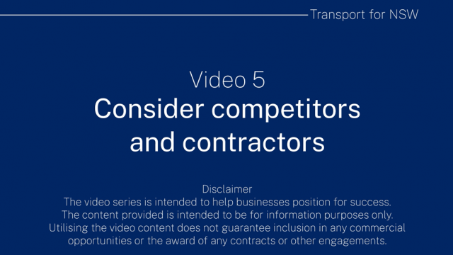 5. Consider competitors and contractors
