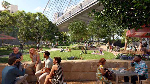 Four construction contractors shortlisted to tender for construction of Bank Street Park news post thumbnail