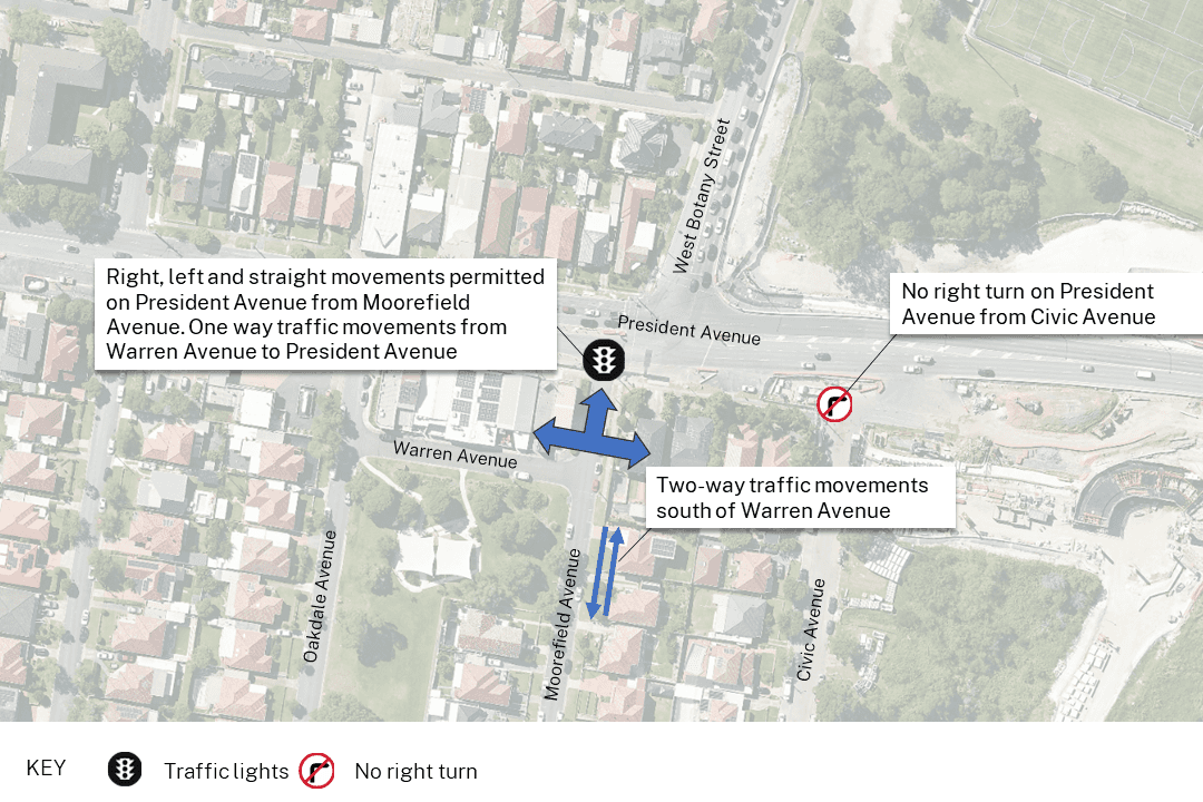 Moorefield lights map