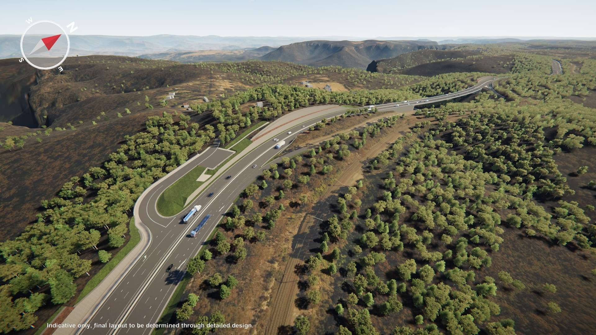 still of a highway in australia