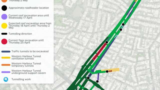 Western Harbour Tunnel Stage 1 - weekly tunnelling update - Rozelle and Balmain | 12 April 2024 news post