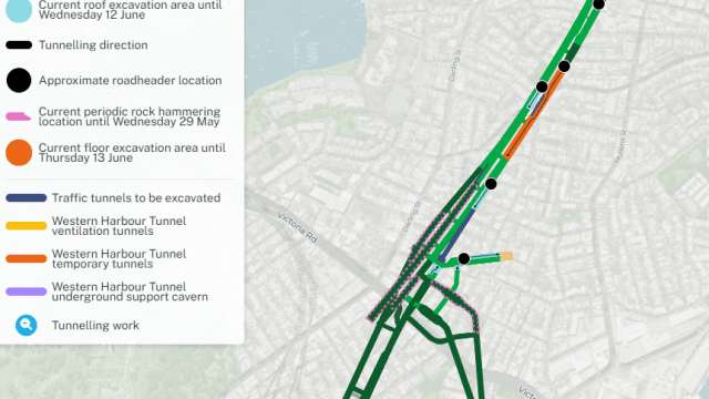 Western Harbour Tunnel Stage 1 - weekly tunnelling update - Rozelle and Balmain | 24 May 2024 news post