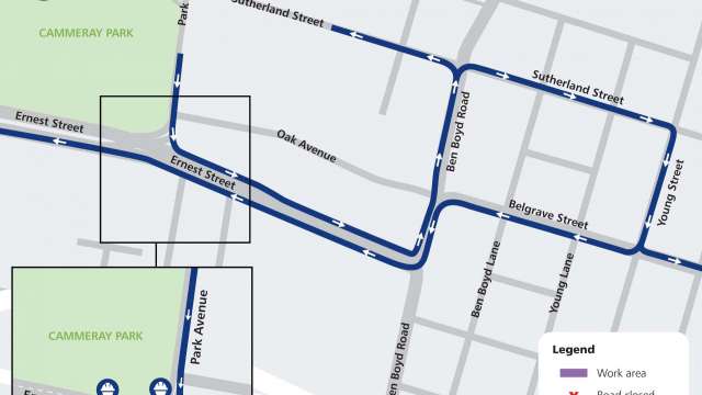 Traffic changes in Cammeray from Tuesday 5 October 2021 news post