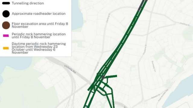 Western Harbour Tunnel Stage 1 - weekly tunnelling update - Rozelle, Balmain and Birchgrove | 18 October 2024 news post