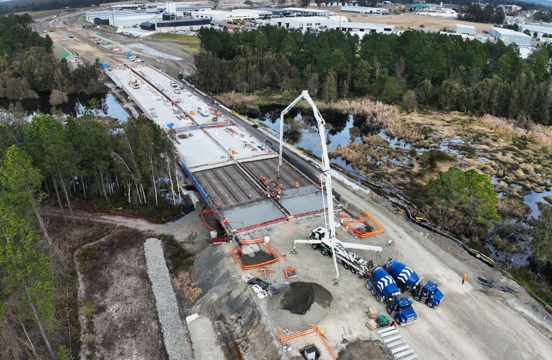 Final concrete deck pour completed at Heatherbrae news post thumbnail