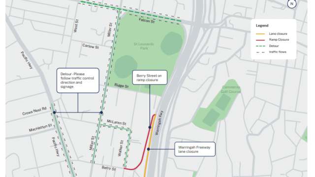 Construction work update - North Sydney - commencing 23 September 2022 news post thumbnail