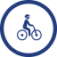 Icon representing bicycle travel modes