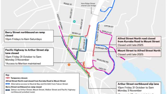 Construction work update - North Sydney & Neutral Bay, Week Commencing 29 September 2025 news post thumbnail