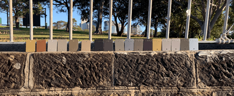 Colour chart in use