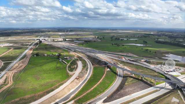 Airport Interchange looking south