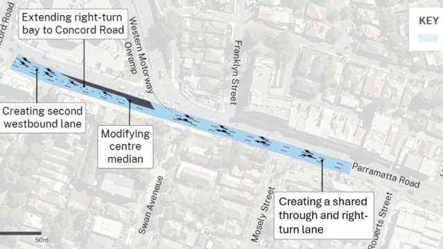 Traffic improvements on Parramatta Road at M4 Motorway, Strathfield news post thumbnail