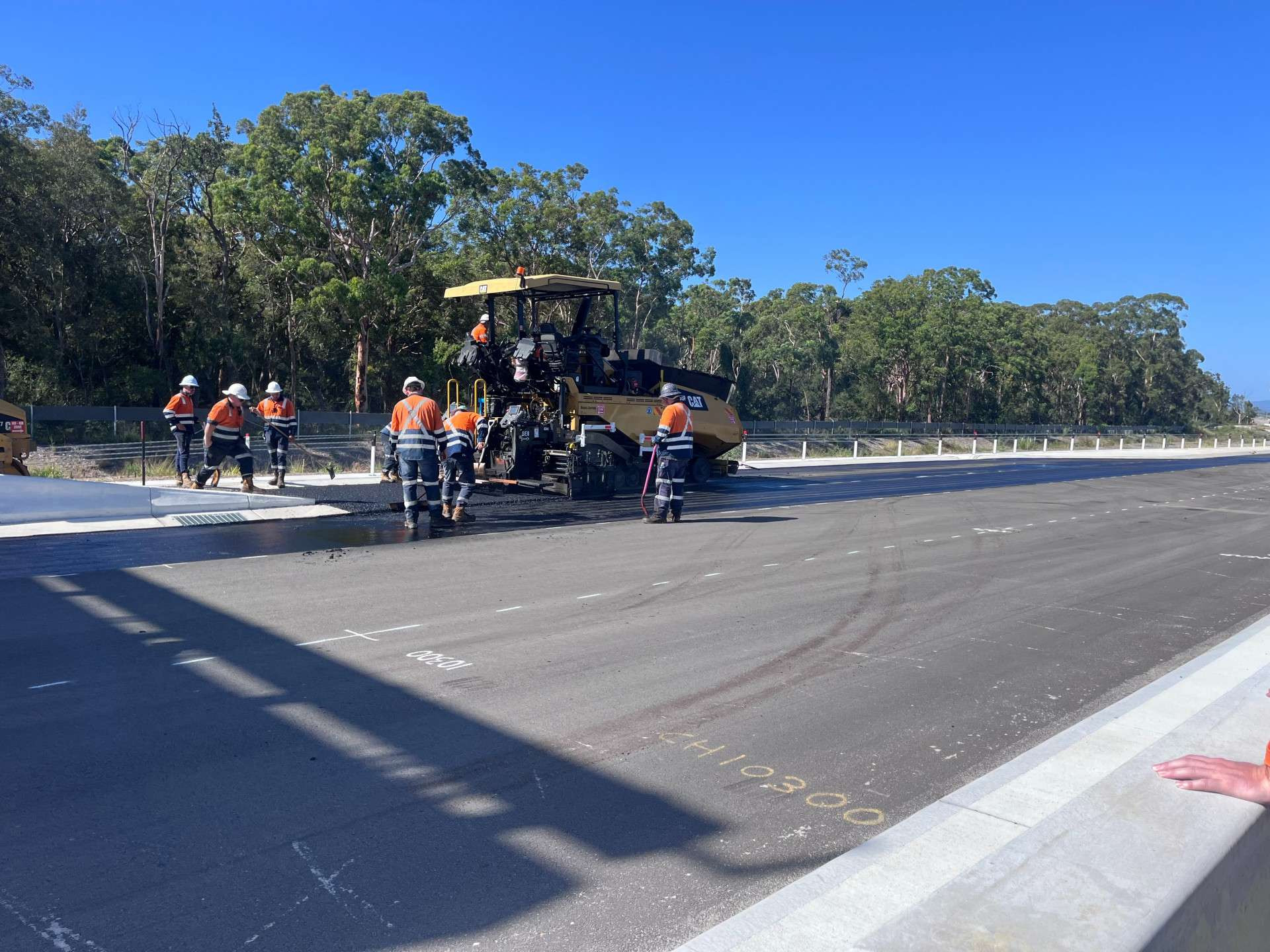Final surfacing works underway on the Heatherbrae Bypass news post