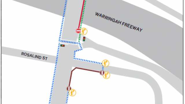 November 2025 north ped diversion map