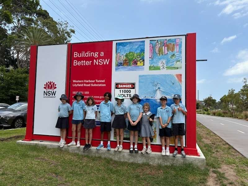 Rozelle Public School drawings come to life at the Lilyfield Road Substation news post thumbnail