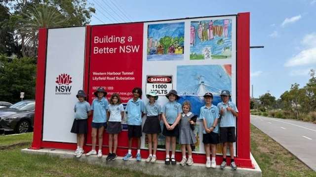 Rozelle Public School drawings come to life at the Lilyfield Road Substation news post thumbnail