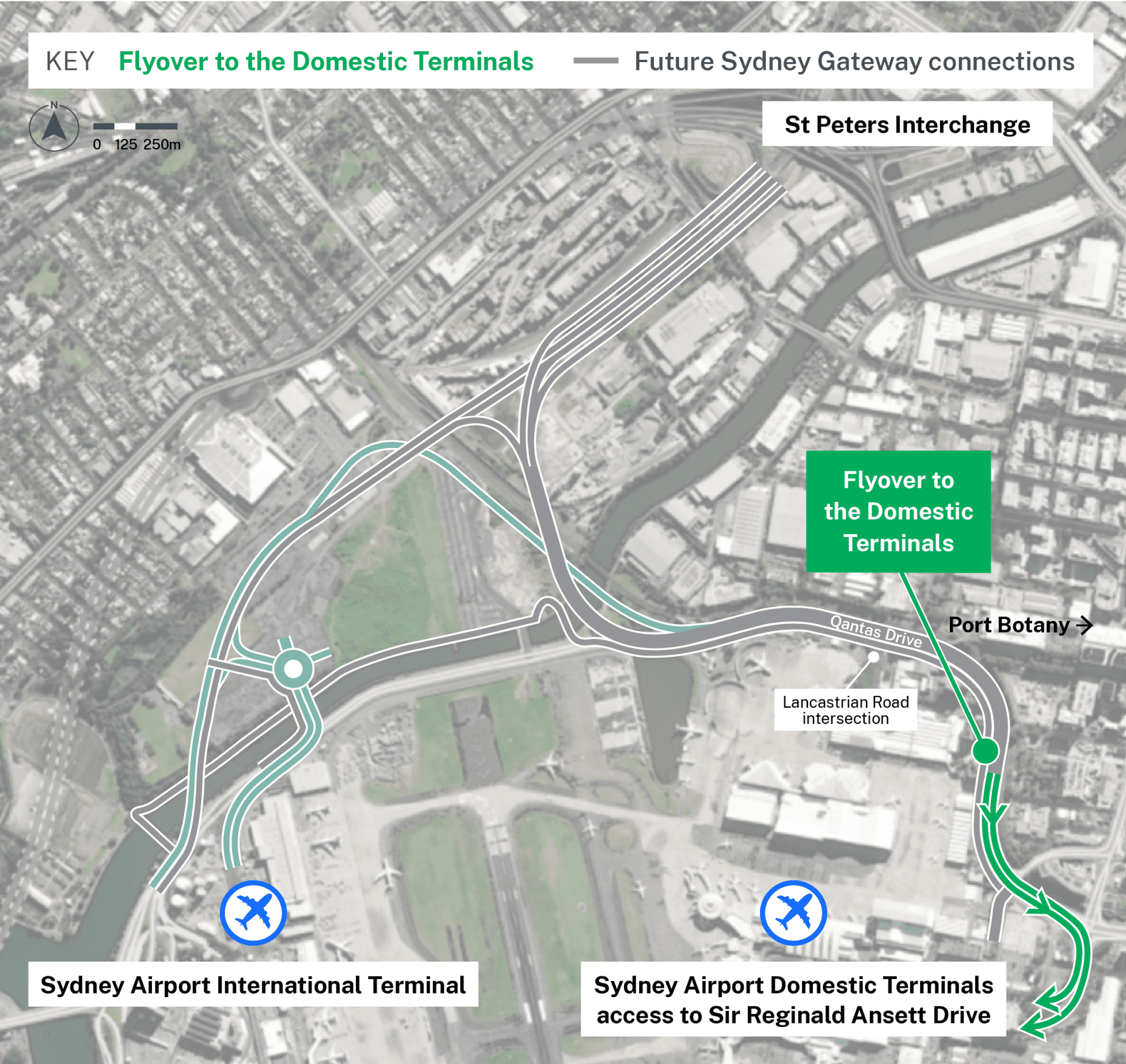 Flyover to the Domestic Terminals | Sydney Gateway | Transport for NSW ...