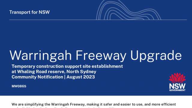 Construction work update - North Sydney & Neutral Bay from Monday 21 to Monday 28 August 2023 news post thumbnail