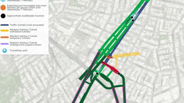 Western Harbour Tunnel Stage 1 - weekly tunnelling update - Rozelle and Balmain | 19 January 2024 news post