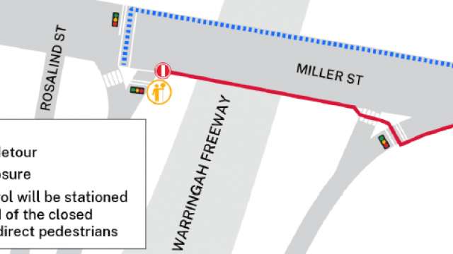 Construction work update - Cammeray, Naremburn and Crows Nest week commencing Monday 23 February 2026 news post