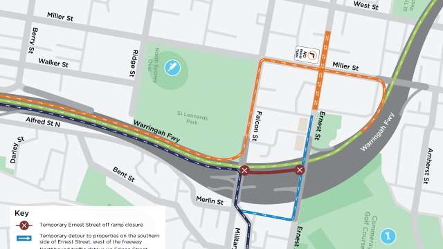 Upcoming work - Ernest Street six week off ramp closure news post thumbnail