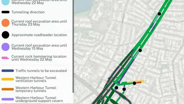 Western Harbour Tunnel Stage 1 - weekly tunnelling update - Rozelle and Balmain | 3 May 2024 news post