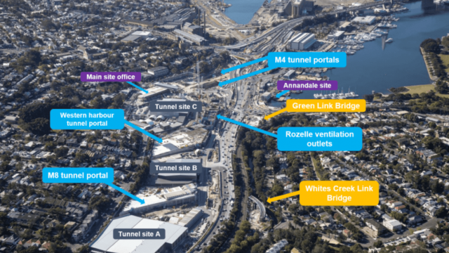 Rozelle Interchange urban design and landscape plan interactive map