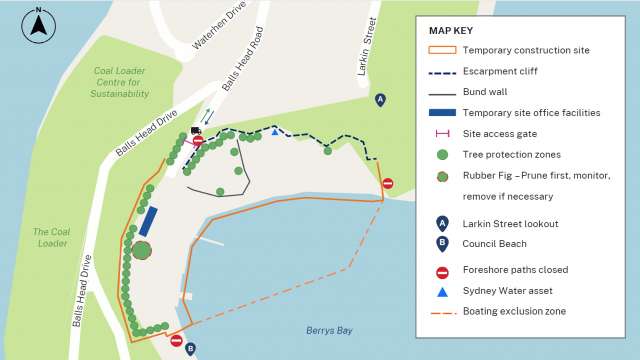 Berrys Bay work notification news post