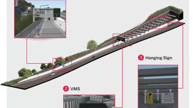 Steel sign structure installation - Berry Street site news post