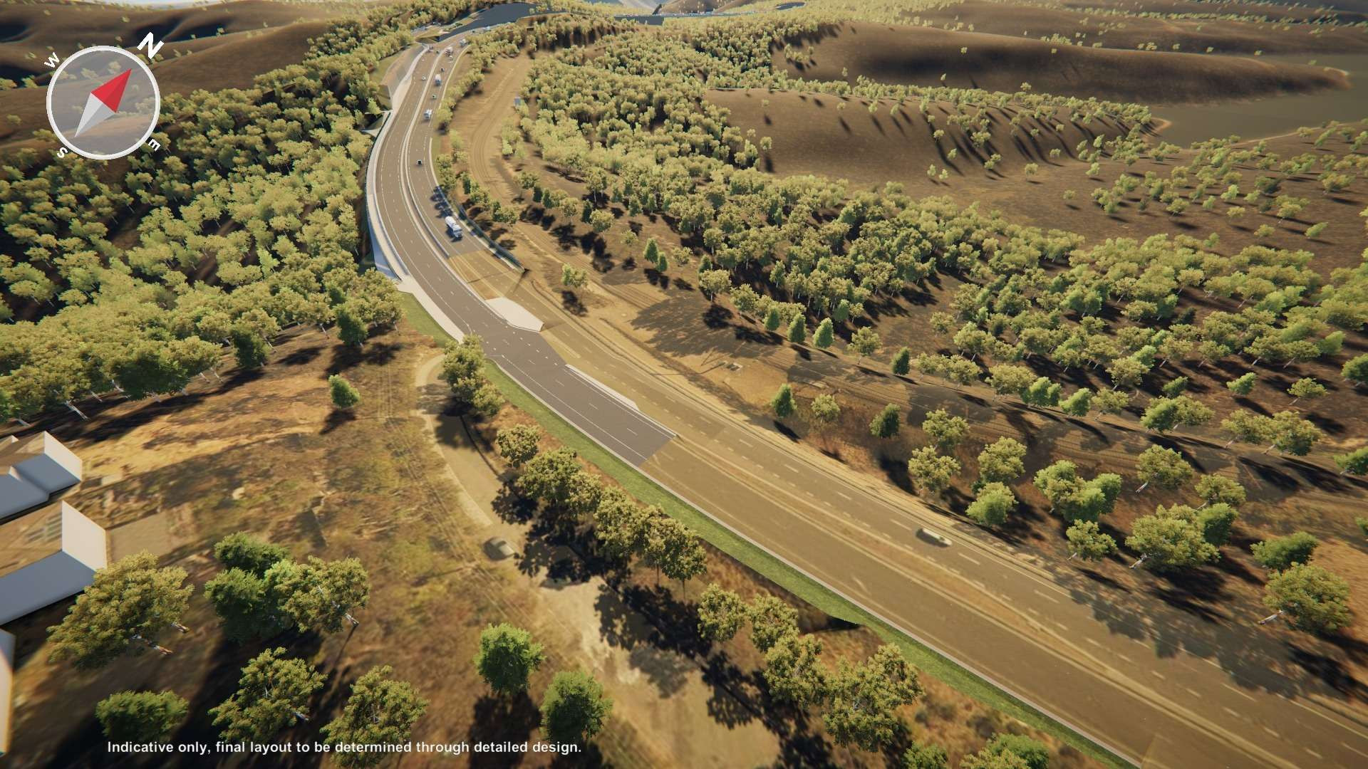 still of a highway in australia