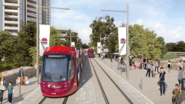 Parramatta Light Rail lays first green track news post thumbnail