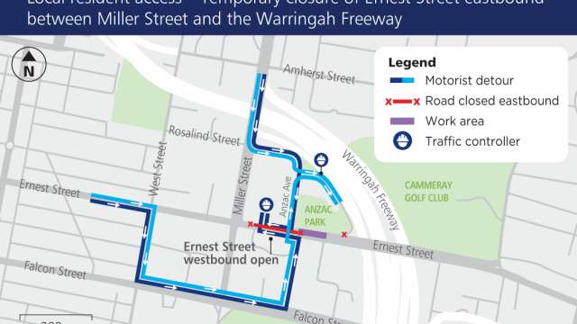 Cammeray traffic changes on Friday 20 August 2021 news post