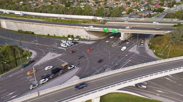 aerial view of interchange