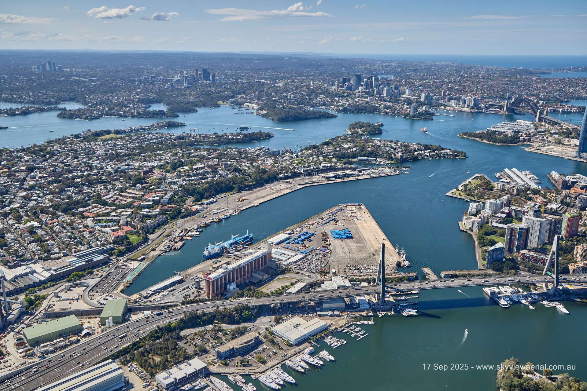 Inner West - Glebe Island (Sept aerial)