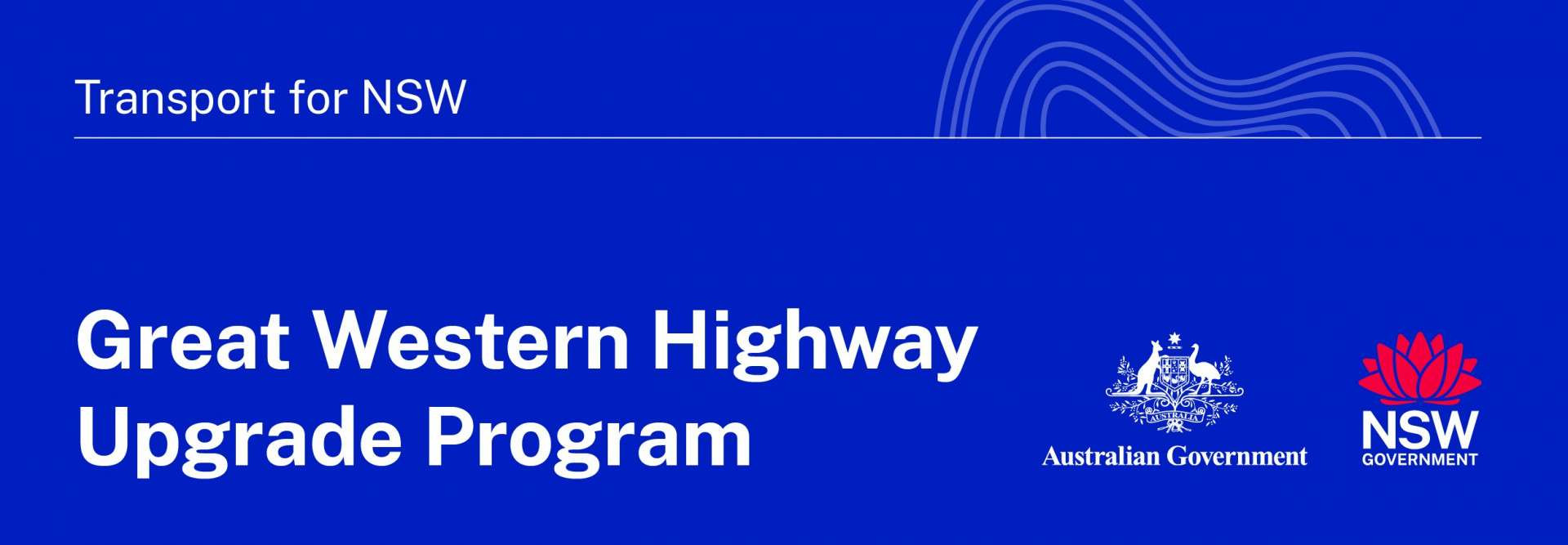 Great Western Highway Upgrade Program banner