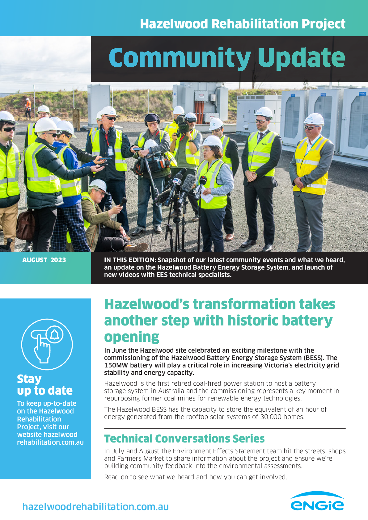 Events and latest news Hazelwood Rehabilitation Project Engie