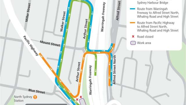 North Sydney traffic changes from Wednesday 14 July to Monday 19 July 2021 news post
