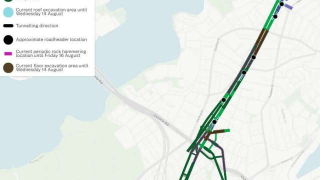 Western Harbour Tunnel Stage 1 - weekly tunnelling update - Rozelle, Balmain and Birchgrove | 26 July 2024 news post