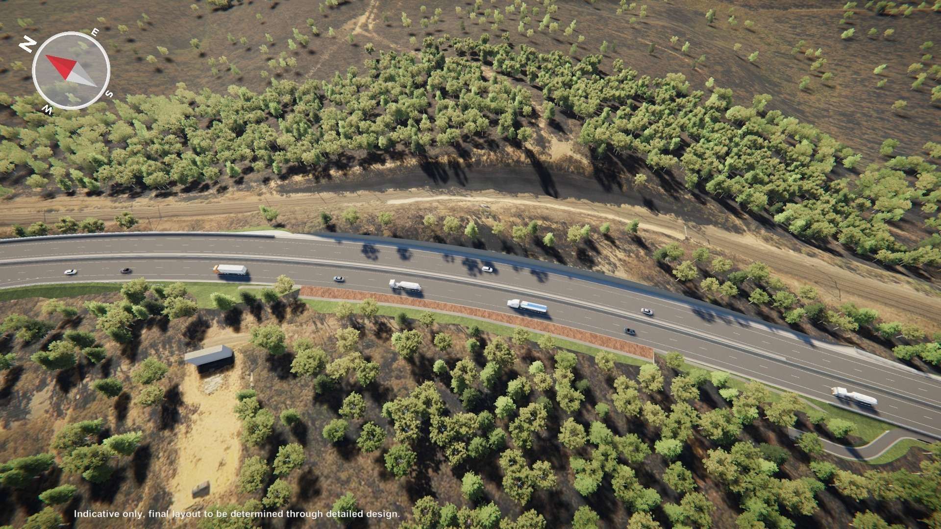 still of a highway in australia