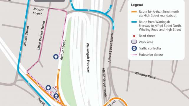North Sydney traffic changes from Monday 16 August to Saturday 28 August 2021 news post