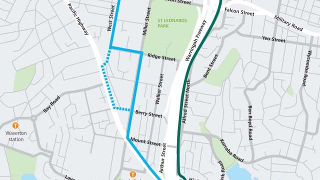 Temporary closure of Warringah Freeway Cycleway, Cammeray from Monday 6 September to Thursday 9 September 2021 news post