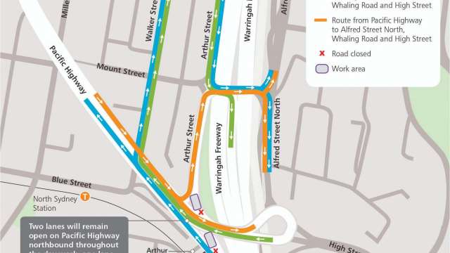 North Sydney traffic changes from Wednesday 20 July to Monday 31 July 2021 news post