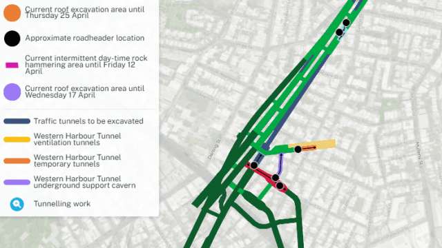 Western Harbour Tunnel Stage 1 - weekly tunnelling update - Rozelle and Balmain | 5 April 2024 news post