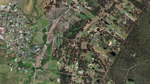 aerial view of Pitt Town Bypass