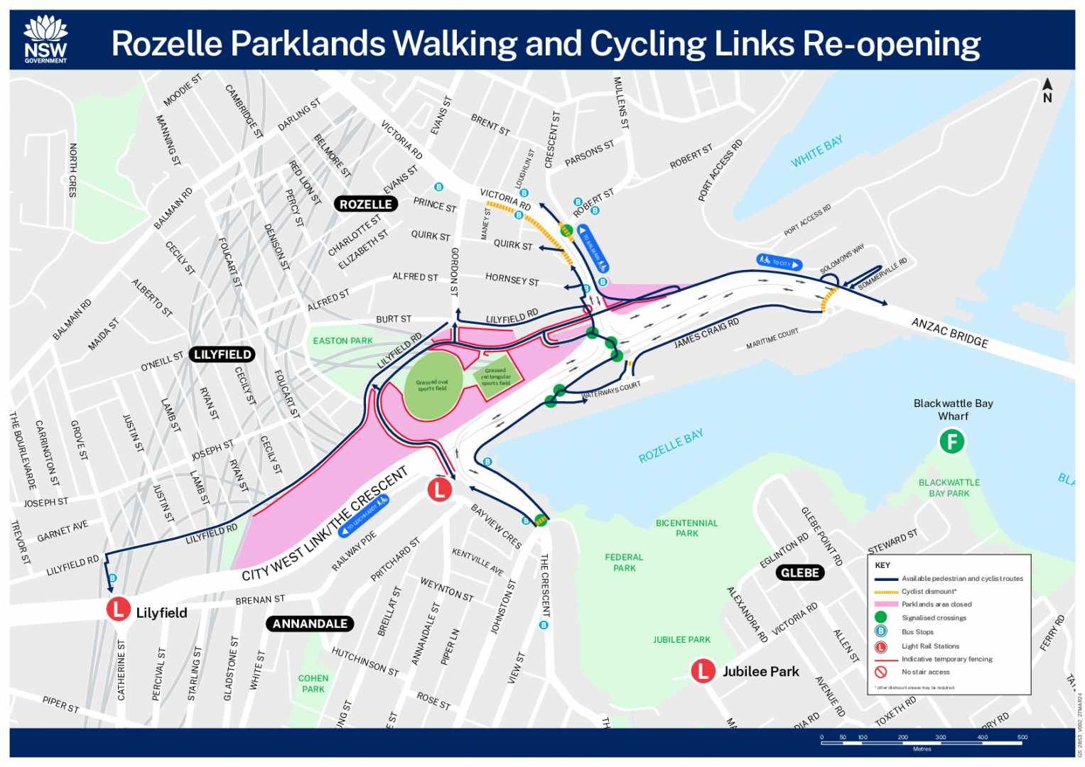 GS_2853_ROZELLE PARKLANDS WALKING AND CYCLING LINKS REOPENING_V002_27MAR24