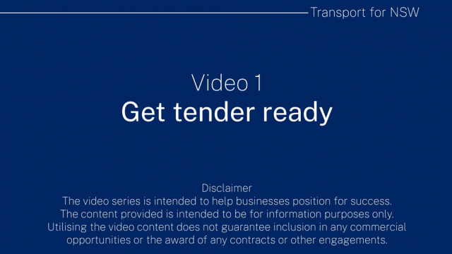 1. Get tender ready