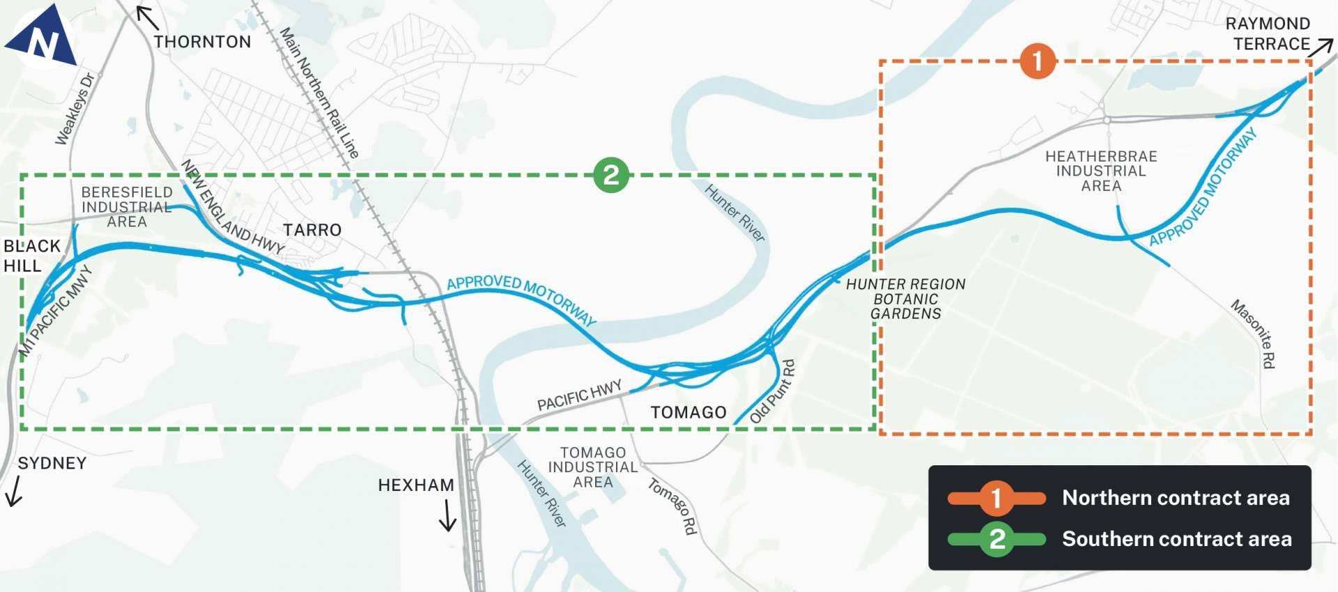 M1 Raymond Terrace Project works packages